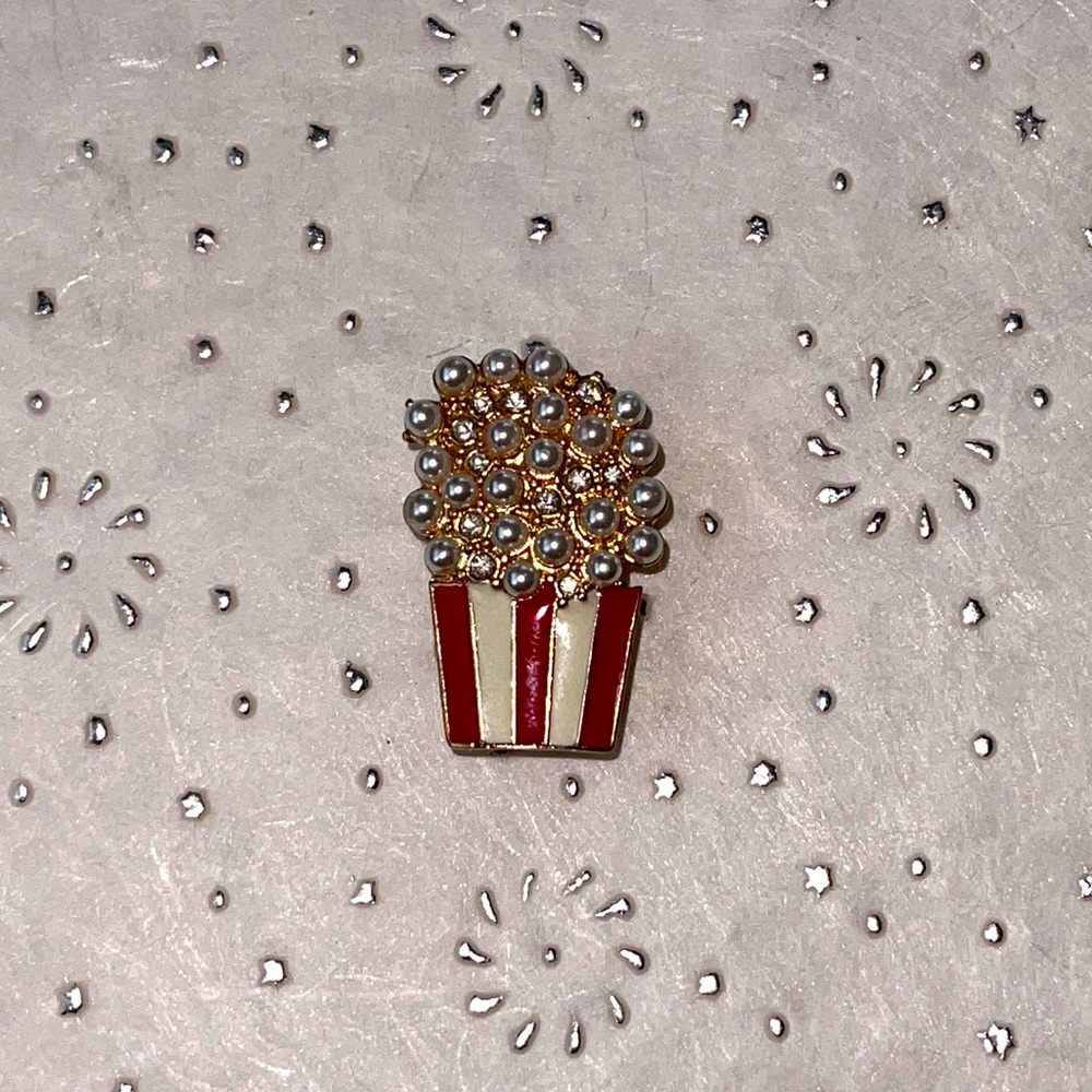 Movie Popcorn Pin/ Brooch